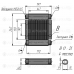 Радиатор гидравлический МО05, 40л/мин, 240*147*45мм, 3/4BSP