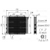 Радиатор гидравлический МО4, 180 л/мин, 570*450*63мм, G1 1/4BSP