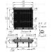 Радиатор гидравлический МО5, 270 л/мин, 650*550*94мм, G1 1/2BSP