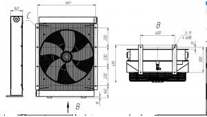 Радиатор МО8 400 л/мин 