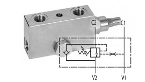Клапан тормозной односторонний VBCD 3/4" SE/A