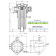 Сливной фильтр OMTP103F10V2-A OMT 1 BSP, 10 мкм, с сапуном и предохранительным клапаном