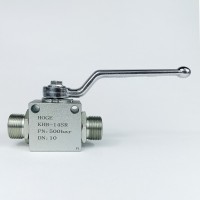 Кран шаровый двухходовой VH2V-22-1,5 HFD резьба M22x1,5 (14SR) до 500 бар / усиленный