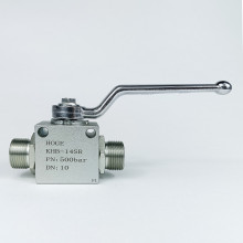 Кран шаровый двухходовой VH2V-22-1,5 HFD резьба M22x1,5 (14SR) до 500 бар / усиленный