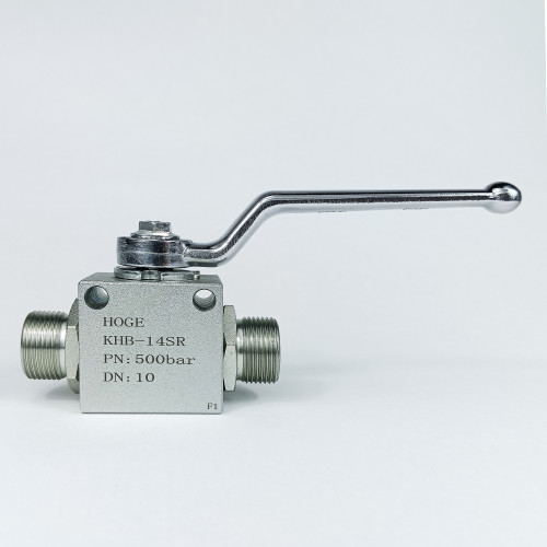 Кран шаровый двухходовой VH2V-22-1,5 HFD резьба M22x1,5 (14SR) до 500 бар / усиленный