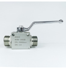 Кран шаровый двухходовой VH2V-30-2 HFD резьба M30x2 (20SR) до 500 бар / усиленный