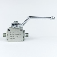 Кран шаровый трехходовой VH3V-12-1.5-T HFD резьба М12х1.5 06LR до 315 бар тип T Кран шаровый трехходовой VH3V-12-1.5-T HFD резьба М12х1.5 06LR до 315 бар тип T