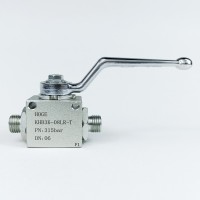Кран шаровый трехходовой VH3V-14-1.5-T HFD резьба М14х1.5 08LR до 315 бар тип T Кран шаровый трехходовой VH3V-14-1.5-T HFD резьба М14х1.5 08LR до 315 бар тип T