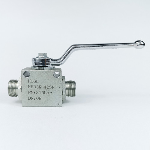 Кран шаровый трехходовой VH3V-20-1.5 HFD резьба М20х1.5 12SR до 315 бар тип L / усиленный