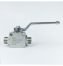 Кран шаровый трехходовой VH3V-20-1.5-T HFD резьба М20х1.5 12SR до 315 бар тип T / усиленный
