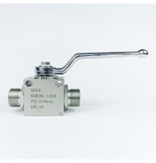 Кран шаровый трехходовой VH3V-22-1.5 HFD резьба М22х1.5 14SR до 315 бар тип L / усиленный