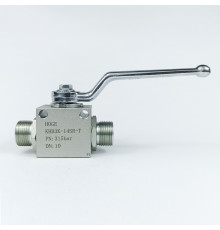 Кран шаровый трехходовой VH3V-22-1.5-T HFD резьба М22х1.5 14SR до 315 бар тип T / усиленный