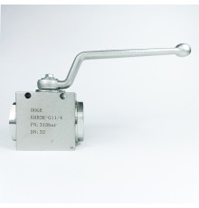 Кран шаровый трехходовой VH3V-G1 1/4 HFD резьба G1 1/4" до 315 бар тип L