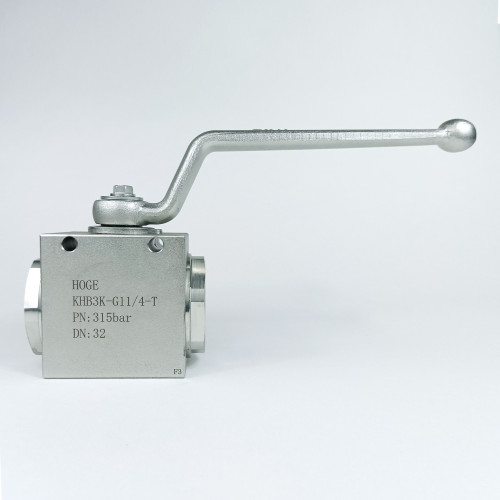 Кран шаровый трехходовой VH3V-G1 1/4-T HFD резьба G1 1/4" до 315 бар тип LT