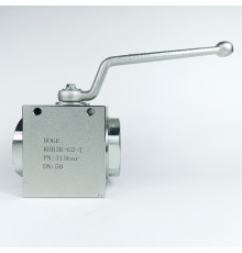 Кран шаровый трехходовой VH3V-G2-T HFD резьба G2" до 315 бар тип T