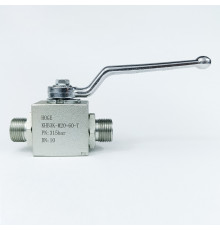 Кран шаровый трехходовой VH3V-20-1.5-T HFD резьба М20х1.5 DK 60° до 315 бар тип T