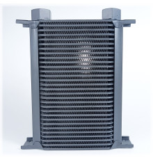 Радиатор масляный TH128-30-122 169х236х51 мм,  JIC AN10 ☰ 30 секций EURO Style