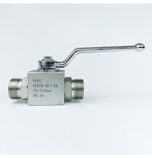 Кран шаровый трехходовой VH3V-27-1.5 HFD резьба М27х1.5 DK 60° до 315 бар тип L