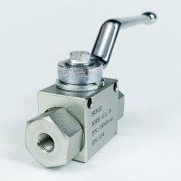 Кран шаровый двухходовой VH2V-G1/8 HFD резьба G1/8" до 500 бар