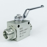 Кран шаровый трехходовой VH3V-24-1.5-T HFD резьба М24х1.5 16SR до 315 бар тип T / усиленный Кран шаровый трехходовой VH3V-24-1.5-T HFD резьба М24х1.5 16SR до 315 бар тип T / усиленный