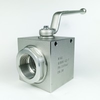 Кран шаровый трехходовой VH3V-G2-T HFD резьба G2" до 315 бар тип T