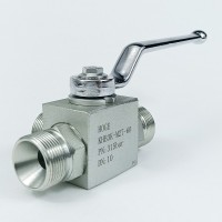 Кран шаровый трехходовой VH3V-27-1.5 HFD резьба М27х1.5 DK 60° до 315 бар тип L Кран шаровый трехходовой VH3V-27-1.5 HFD резьба М27х1.5 DK 60° до 315 бар тип L