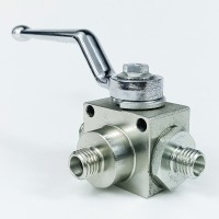 Кран шаровый трехходовой VH3V-12-1.5-T HFD резьба М12х1.5 06LR до 315 бар тип T Кран шаровый трехходовой VH3V-12-1.5-T HFD резьба М12х1.5 06LR до 315 бар тип T