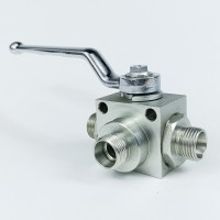 Кран шаровый трехходовой VH3V-18-1.5 HFD резьба М18х1.5 12LR до 315 бар тип L Кран шаровый трехходовой VH3V-18-1.5 HFD резьба М18х1.5 12LR до 315 бар тип L
