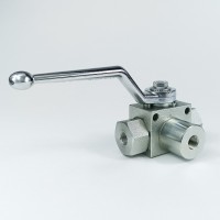 Кран шаровый трехходовой VH3V-G1/8 HFD резьба G1/8" до 315 бар тип L