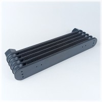 Радиатор масляный AL608(5C) 250х65х32 мм,  JIC AN10 ☰ 5 секций TRUST Style