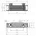Радиатор масляный TH128-7-122 169х51х51 мм, G1/2 BSP ☰ 7 секций EURO Style