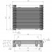 Радиатор масляный AL608(13AX) 250х176х32 мм, G3/8 BSP ☰ 13 секций TRUST Style