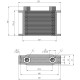 Радиатор масляный TH128-16-122 169х124х51 мм, G1/2 BSP ☰ 16 секций EURO Style