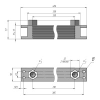 Радиатор масляный TH318-7-123 358х51х50 мм, G1/2 BSP ☰ 7 секций EURO Style
