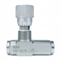 Дроссель с обратным клапаном STU-G3/8'' (VRFU  LА-G10) Китай