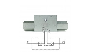 Гидрозамок двусторонний VBPDE 1/2" L