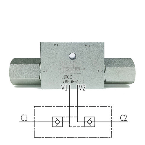 Гидрозамок двусторонний VBPDE 1/2" L