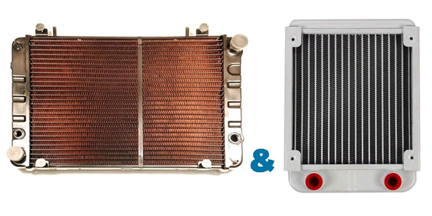 Разница алюминиевых и медных радиаторов охлаждения. Наш производственный и эксплуатационный опыт по теплообменникам