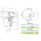 Сливной фильтр OMTF112F25NA2 OMT 1 BSP, 25 мкм, с предохранительным клапаном
