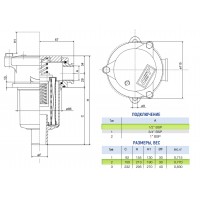 Сливной фильтр OMTF112F10NA OMT 1/2 BSP, 10 мкм, с предохранительным клапаном