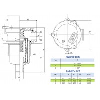 Сливной фильтр OMTF112F10NA1 OMT 3/4 BSP, 10 мкм, с предохранительным клапаном
