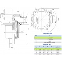 Сливной фильтр OMTF221С10NA OMT 1 1/4 BSP, 10 мкм, с предохранительным клапаном