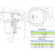 Сливной фильтр OMTF222F03NA OMT 1 1/4 BSP, 3 мкм, с предохранительным клапаном