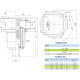 Сливной фильтр OMTF223F25NA1 OMT 1 1/2 BSP, 25 мкм, с предохранительным клапаном