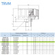 Сапун TRVM34-035N OMT до 700 л/мин, фильтр 40 мкм резьба 3/4 NPT, с клапаном на 0.35 бар
