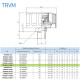 Сапун TRVM34-035NP1 OMT до 700 л/мин, фильтр 10 мкм резьба 3/4 NPT, с клапаном на 0.35 бар