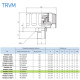 Сапун TRVM34-070P1 OMT до 700 л/мин, фильтр 10 мкм резьба 3/4 BSP, с клапаном на 0.70 бар