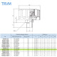 Сапун TRVM34-070S1 OMT до 700 л/мин, фильтр 10 мкм резьба 3/4 BSP, с клапаном на 0.70 бар