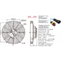 Электровентилятор 225мм, 110Вт, 1200м3/час, LNF2209