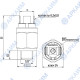Реле давления 4110G2A Euroswitch 1/8 BSP регулируемое от 0.2 до 2 бар / без коннектора